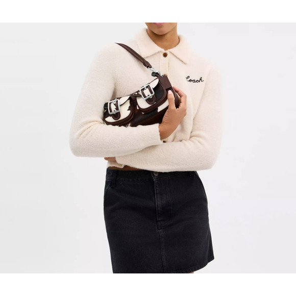 Coach Ashton Bag With Cow Print CCC83 cow printed haircalf/Sv/Cow Multi - Picture 14 of 14